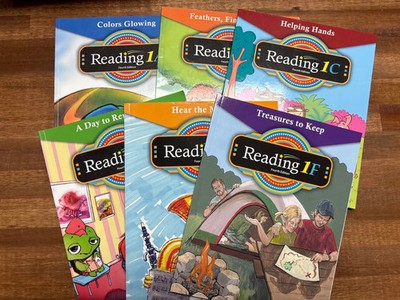BJU Press Reading 1 Fourth Edition Readers Set A-F (Like New)