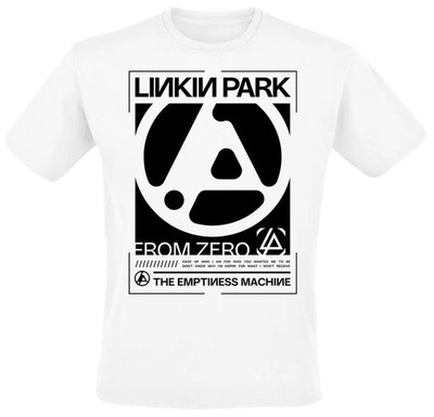 Linkin Park T-Shirt Herren From Zero The Emptiness Block weiß Band-Merch, Bands