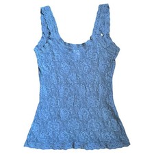 Hanky Panky Women's Signature Lace Classic Cami Blue Gray Size XS EUC