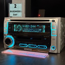 Kenwood DPX-50MD 2DIN CD MD Player Car Stereo Added Bluetooth JDM Tested Stock