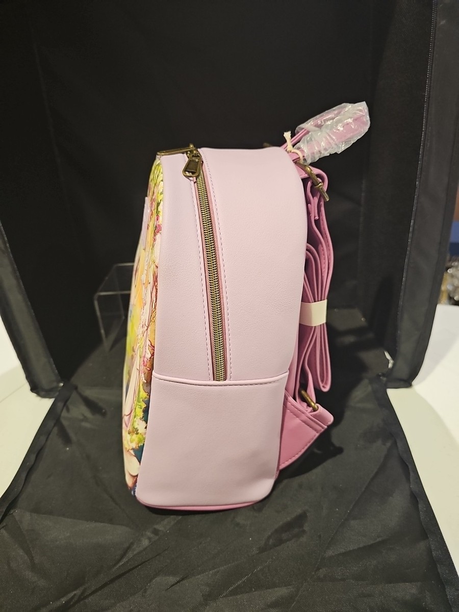 Loungefly Disney Snow White Wishing Well Floral Portrait Pink Mini Backpack Bag Amazon.com: Loungefly Disney Snow White And The Seven Dwarfs  main image 3