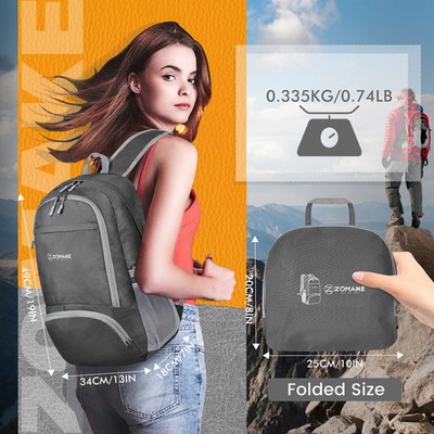 30L Lightweight Packable Backpack Foldable ultralight Outdoor Folding Backpack T