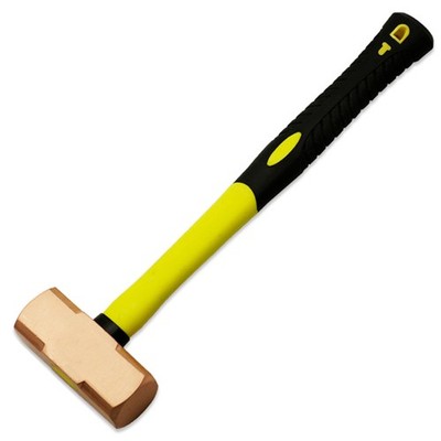 TMAX Non-Sparking 10 lb 35'' Brass Head Sledge Hammer with Fiber Glass Handle