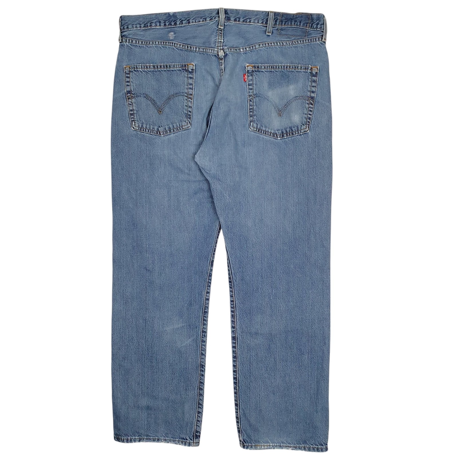 LEVIS 501 Jeans Original Fit Blue Denim Trousers Mens W40 L32 image 2