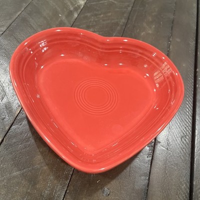 Fiesta Scarlet Red 6'' Heart Shaped Bowl Valentine Fiestaware