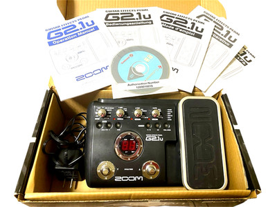 Zoom G2.1u Guitar Effects Pedal, Instruction Manual, Original Box, Cubas LE4