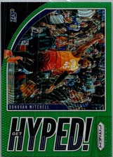 2019-20 Panini Prizm #10 Donovan Mitchell Get Hyped! Green