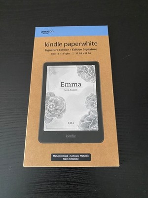 Kindle Paperwhite Signature Edition, Farbe Metallic Black, 32 GB, Neu & OVP