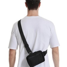 Men's Shoulder Bag Oxford Chest Bag Sling Crossbody Bag Casual Travel Phone Bag