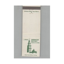 Matchbook Cover Greenfield Village Henry Ford Museum Dearborn MI