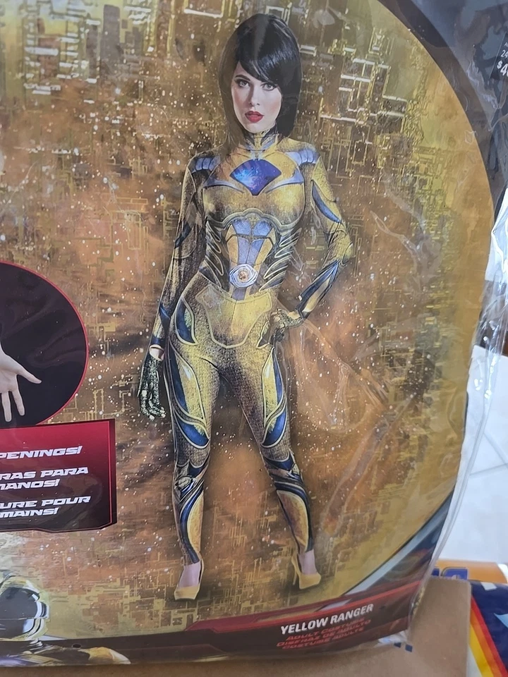 Disfraz de Halloween Sabans Power Rangers Amarillo Ranger Adulto Mujer Mediano 8-10  Foto 3 de 4