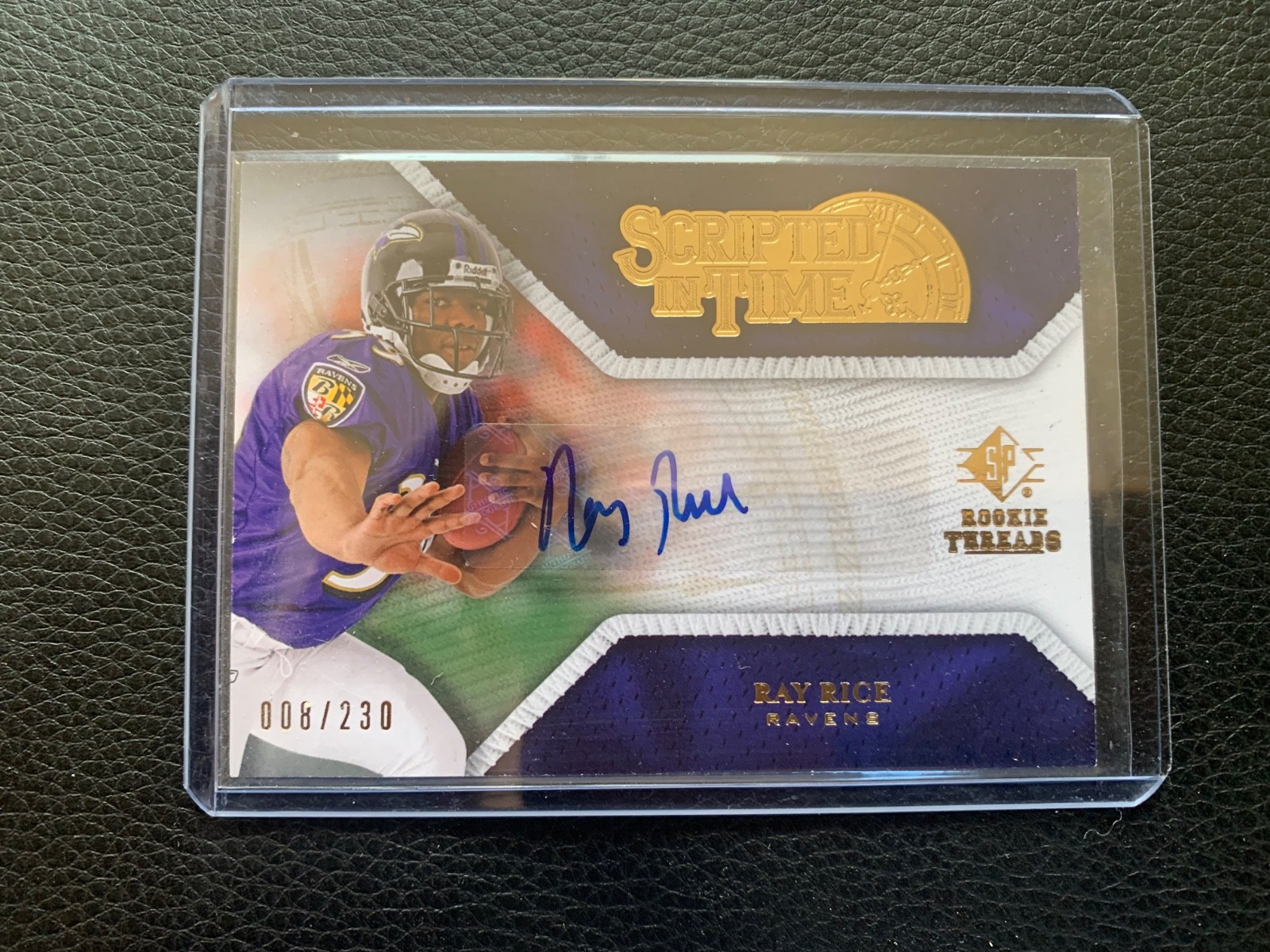 Ray Rice SP Rookie Threads Scripted in Time #STRR Base