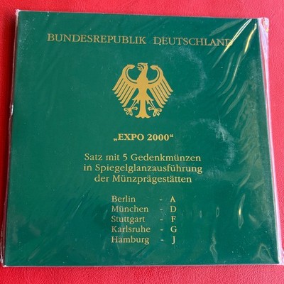 10 DM BRD 2000 PP / EXPO 2000 / SILVER / A-J KM#199