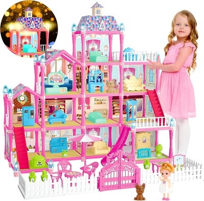 Casa Mansion De Muñecas Barbie Para Niñas Con Accesorios Incluidos Habitacione