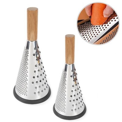 Professional Stainless Steel Cone Grater for Efficient Food Grating and Cheese