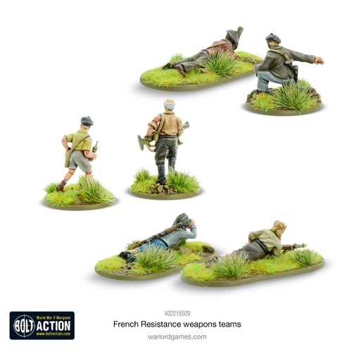 Bolt Action - French Resistance Weapons Team - French Army - Warlord Games - New - Picture 3 of 4