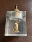 VINTAGE ACRYLIC/LUCITE ENCASED ELK w/PEARL GAS~TABLE TOP CIGARETTE LIGHTER — photo 6