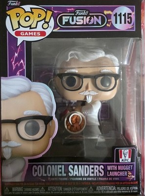 Funko Pop! COLONEL SANDERS w/ Nugget Launcher #1115 Funko Fusion  w/ Protector 