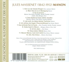 SENA JURINAC/WILHELM SCHUCHTER MASSENET: MANON NEW CD