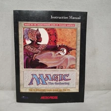 MicroProse Magic the Gathering Instruction Manual PC Computer Game Strategies 
