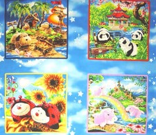 Bright Cute Pillow Pets Pillow Blocks Panel Quilting Fabric 35" Panel  1c