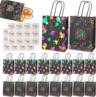 18 StüCk Neon Party Deko PapiertüTen Mit Henkel, GeschenktüTen Kindergeburtstag,