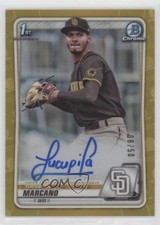 2020 Bowman Chrome Prospect Gold Refractor 8/50 Tucupita Marcano Auto 00b5