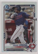 2021 Bowman Chrome Prospects Refractor 168/499 Misael Urbina #BCP-206 0q4s