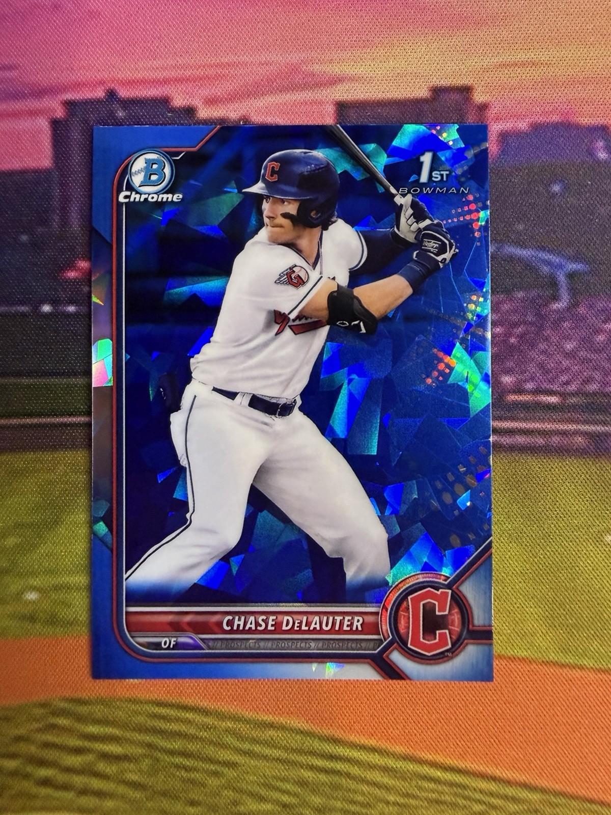 2022 Bowman Draft Sapphire Chase DeLauter 1st Guardians #BDC-49