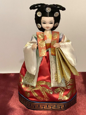 Vintage asiatische Puppe 10 cm groß