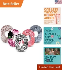 5-Pack Waterproof CGM Adhesive Patches with Stylish Split Backing for Dexcom G7