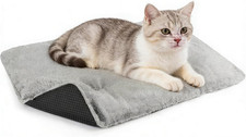 Self Heating Cat Bed Heated Cat Blanket, Self Warming Mat for Cats Puppy Small D