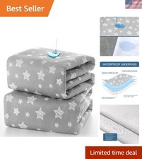 Washable 34x36  Waterproof Bed Pads for Incontinence  Pets - 2 Pack Comfort