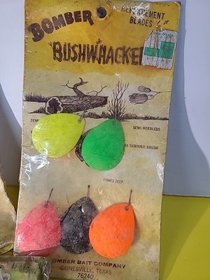 Vintage Bomber Bushwhacker Replacement Blades NOS Bomber Bait Co
