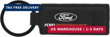 Ford Performance Wordmark with Logo UV printed black leather keychain