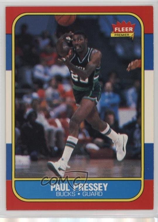 1986-87 Fleer Paul Pressey #88 11fb
