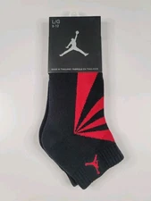 Nike Air Jordan Jumpman Black Ankle Socks 1 Pair Men's Size 8-12 Rare HTF New