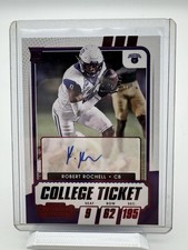 Robert Rochell 2021 Panini Contenders Draft Picks Red Central Auto #241