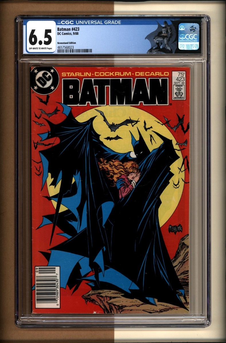 Batman #423 アメコミ リーフ Batman #423 Newsstand Edition, CGC 6.5, Iconic Todd McFarlane