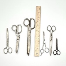 Vintage Scissors Lot 6 Mixed Styles   EKS, Mehaz, Foremost, German  More
