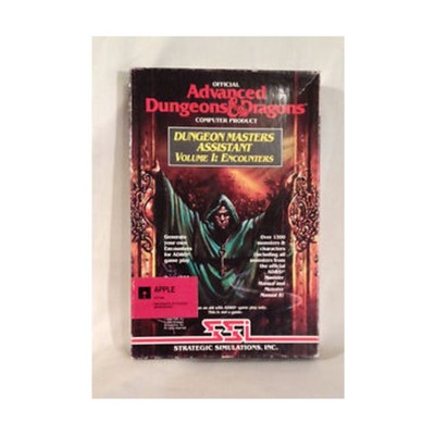 D&D Computer Game  Dungeon Masters Assistant #1 - Encounters (Apple  No Box VG+
