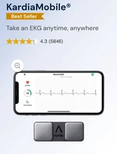AliveCor Kardia Mobile Single-Lead EKG Real-Time Detection in 30 Seconds **NEW**
