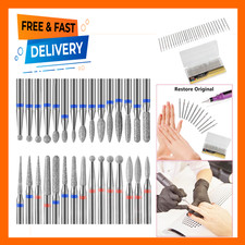 Electric Nail Drill Bit Set, Diamond Carbide Cuticle Bits 3/32 Inch, 30 Pieces