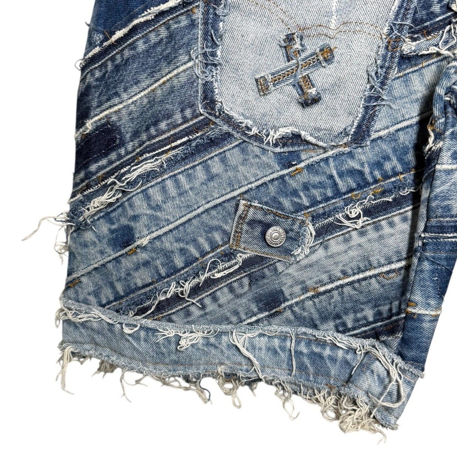 Levi’s Rare Patchwork Reworked Funky Unique Vinta… - image 7