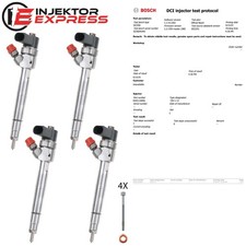 4x 0445110096 Einspritzdüse Injektor Mercedes-Benz 208 CDI A61307008870080