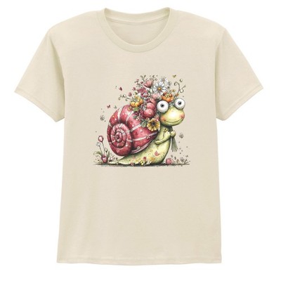 Skurrile Frühlingsschnecke Jungen Mädchen Kinder T-Shirt Garten Geburtstag Geschenk für Kinder