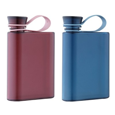 Plastic Material A5 Paper Water Bottles Flat Cup 500ML 2 Colors to Choose Kettle