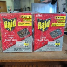 2 Packs Raid Large Roach Baits Double Control...