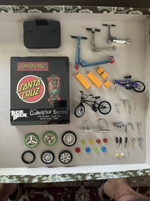 NIB Tech Deck Jeff Kendall Atom Man Santa Cruz Collector Series + Lot Misc Parts