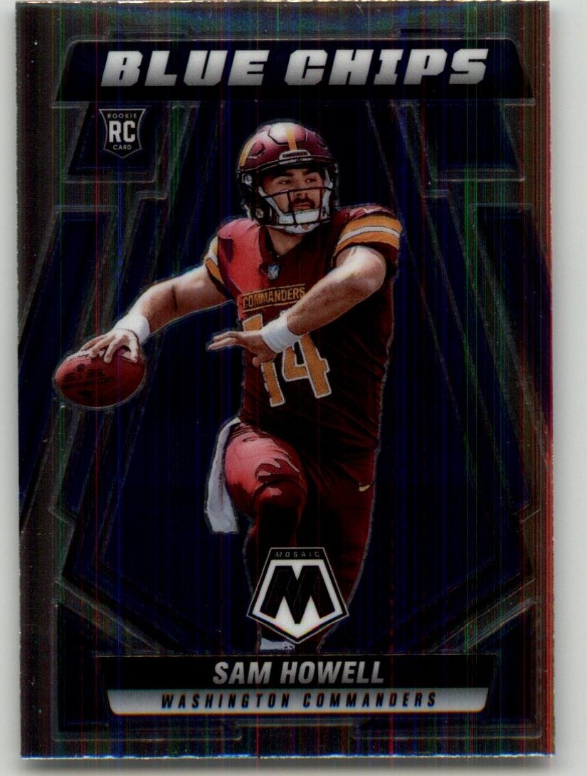 2022 Panini Mosaic Sam Howell Blue Chips #BC-5 Washington Commanders